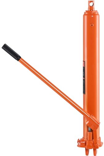 VEVOR Hydraulic Long Ram Jack, 8 Ton Engine Hoist Cylinder with Single Piston Pump And Clevis Base, Hydraulic Ram Cylinder for Engine Lift Hoists, Hydraulic Garage/Shop Cranes, Mechanical, Farm