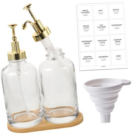 Alipis 2St 500 ml Lotionsflasche aus kristallweißem Glas Badeseifenspender Seifenspender 500ml Handseifenspender spülmittelspender Seifenspender für Badezimmer Flüssigseifenspender Pack
