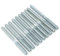 QWORK® 10 Pezzi Vite a Doppio Filetto - Viti Prigioniero Ø8x100mm - Acciaio Galvanizzato