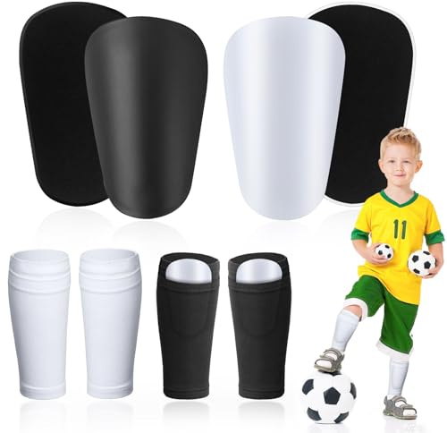 ELNLE Mini Schienbeinschoner Kinder Fußball 2 Paar Mini Shin Pads 10 x 6cm Kleiner Schienbeinschutz Fussball für Erwachsene & Jugendliche Kinder