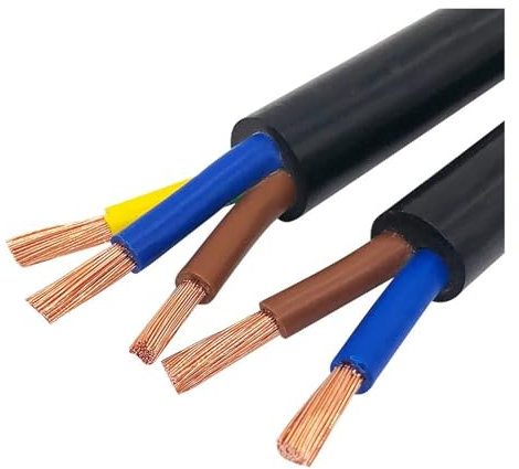 Matériel de communication Câble en cuivre de 1 mètre, 2 à 5 conducteurs, 18 AWG, 17 AWG, 15 AWG, 13 AWG, 11 AWG, 9 AWG, conducteur électrique, câble en PVC, fil à gaine souple, fil d'alimentation Fils