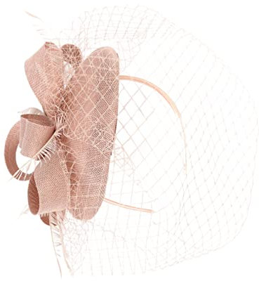 MOBUTOFU Fascinator Hut Für Frauen Mesh Schleier Stirnband Kopfschmuck Für Teepartys Hochzeit Tanzparty Und Andere Anlässe