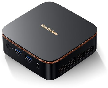 Blackview MP20 Mini PC 13th Ιntel Twin Lake N150(jusqu'à 3,6 GHz) 8 Go DDR4 256 Go SSD, Mini Business Ordinateur de Bureau, Dual HDMI/WiFi 6/BT 5.2/RJ45, Tour PC avec VESA pour école/Maison/Bureau