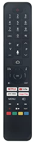 AULCMEET CT-8563 RC45160 Control Remoto de Voz de repuestoCompatible con Toshiba RM-C3601 RC45160 RM-C3601 CT-8562 CT-8555 RC45161 Toshiba Smart TV 24WA3B63DG 32LA2B63DG