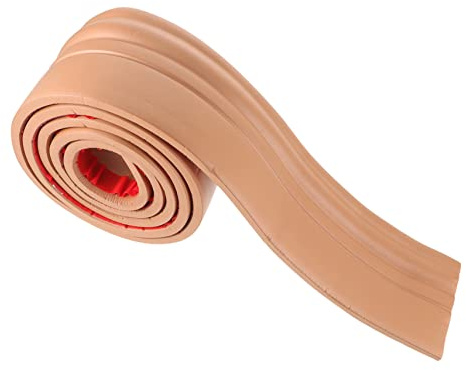 DIYEAH Adhesive Wall Base Molding Peel and Stick Trim Flexible Baseboard for Bedroom