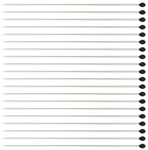 Épingles pour Spécimens en Acier Inoxydable 200 Pièces pour Entomologie | 2 Flacons, 100 Pièces par Flacon, Argenté, Accessoires Inclus Tubes Plastiques Style Aléatoire