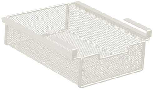 Sharplace Panier de rangement coulissant sous étagère, organisateur de rangement sous meuble, à suspendre pour chambre, armoire, indispensables pour la chambre, M