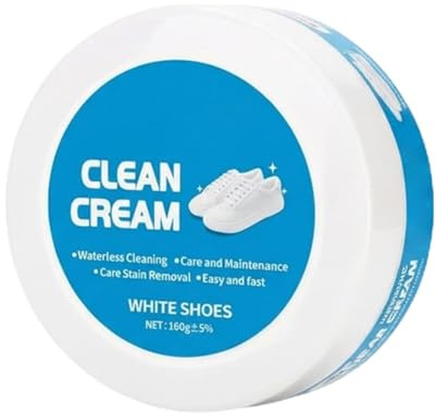 White Shoes Clean Cream,hoe Cleaner,Multi-Functional Cleaning And Stain Removal Cream,White Shoe Cleaner,Multi-Functional Cleaning,Shoe Stain Removal Cream,Shoe Care Kit for Leather Sneakers Soles