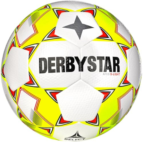 Derbystar Jugendball - APUS X-TRA S-Light, Farbe:Weiß/Rot, Größe:3