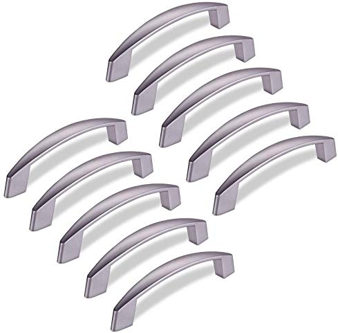 SOTECH 10 x Möbelgriff THEA BA 128 mm Chrom matt | Schubladengriff Türgriff Griff