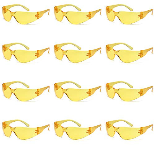Lot de 12 lunettes de protection pour tir de sécurité