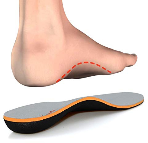 PCSsole Arch Support Sport Insoles Orthotic Orthopedic Inserts for Flat Feet Pronation Heel Pain Plantar Fasciitis for Men and Women Grey, (Men(11.5-12) 30.5cm)