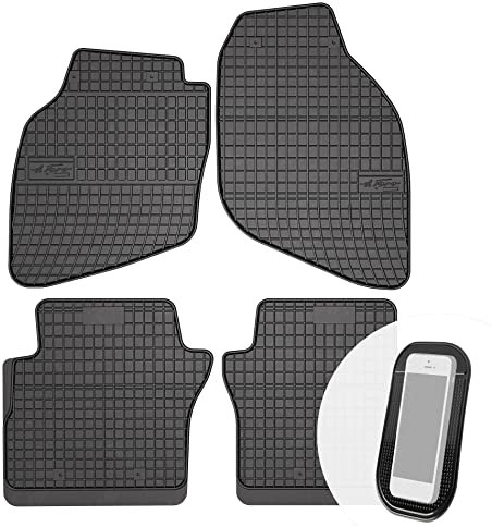 moto-MOLTICO Gummimatten Auto, 4-teiliges Set, Allwetter Gummi Fußmatten, Antirutsch & Wasserfest Autoteppiche - passend für Honda City IV Jazz II 2002-2008