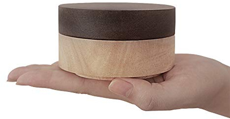 VViN Wooden Ashtray With Lid, Windproof Odour-Proof Ashtray for Indoor or Outdoor Use, Stainless Steel Liner for Home Office Garden Decoration - Portable