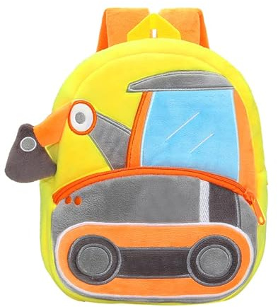MIDSuN Rucksack Bagger Kindergarten,Bagger Rucksack Kindergarten Kindergartenrucksack,Mini Rucksack Bagger für 2-5 Jährige Kindergarten Junge und Mädchen