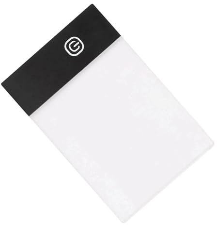 LED-ljusbox, ögonskydd A6 LED-ljusplatta för ritning, LED-panel, ljusstyrka, hantverk, flipbook-kit med halkfri baksida, diamantmålning, LED-kopieringspanel, surfplatta ritgåva för