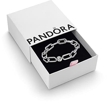 Pandora ME Women's Sterling Silver Link Bracelet, Size 15, With Gift Box
