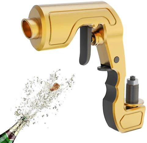 Abiemuce Pistolet à Champagne et Bière Réglable pour Fêtes