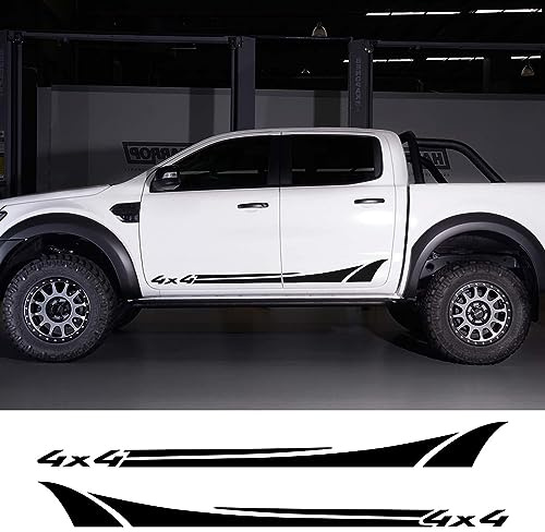 SUKORI Adesivo per Minigonna Laterale Auto per Nissan NAVARA L200,Adesivi per Carrozzeria Decalcomanie di Protezione AntiGraffio Accessori