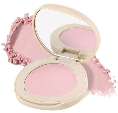 Boobeen Powder Blush Matte Single Color Blush, Pressed Blush Face Makeup Blusher High Pigment Blush for Colorful, Long-wear Glow, Natural Flush Tint for Cheeks (C02)