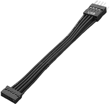 Bottone Cavo di commutazione USB da USB 9 pin maschio a USB 11 pin femmina, convertitore per collegare la scheda madre al case.