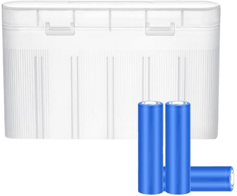 Batteriförvaringsbox | 6 galler, liten klar batterihållare, organisering – skyddande batteribehållare, robust bärbar bärväska för klocktillbehör