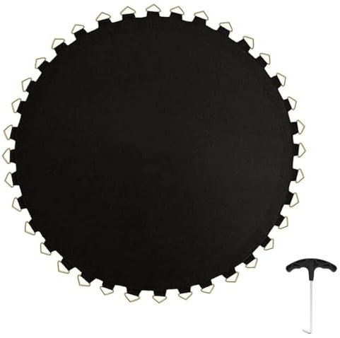 Trampoline Mat Trampoline Replaceable Jumping Mat with V-Rings, 6ft/8ft/10ft/12ft/13ft/14ft/15ft/16ft High-Elastic PP Trampoline Bounce Safely Mat, Trampoline Accessories
