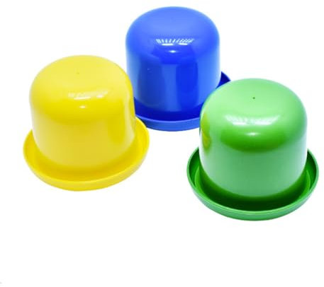 ibasenice 1ensemble Tasse à Dés Plastique avec Couvercle Ensemble De Dés pour Jeux De Société Poker Parfait pour