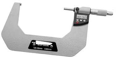 GWGQTELENC Micrometri digitali for Esterni 100-125 mm 125-150 mm 150-175 mm 175-200 mm Micrometro Digitale a 4 Pulsanti(125-150mm)