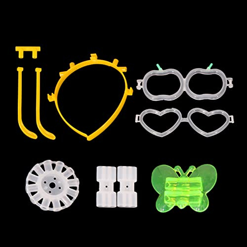 Knicklicht-Verbindungs-Set für Kinder – Machen Sie Neonarmbänder, Halsketten, Brillen, Stirnbänder und mehr – kreatives DIY-Partyzubehör für Geburtstage, Hochzeiten, Festivals, Halloween, Raves und