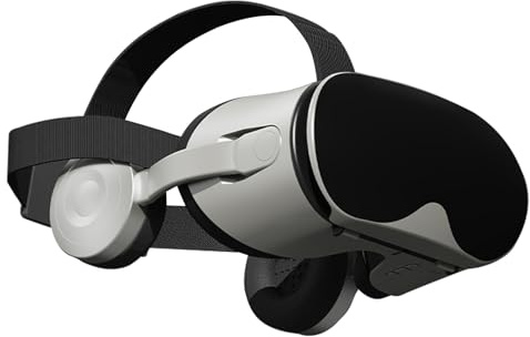 Casque de réalité virtuelle 20,5 x 10,5 x 22,5 cm Gris sidéral ABS Portable Petites lunettes 3D Mode écran Système de jeu réglable Casques de réalité virtuelle portables pour débutants, enfants et