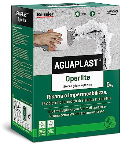 Aguaplast Operlite stucco risanante contro umidità e salnitro, 5kg
