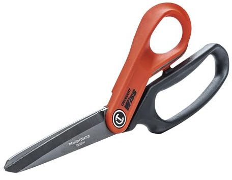 Wiss CW10TM Hochleistungs-Titanbeschichtete Handwerksschere mit Ergonomische Griffe für Außergewöhnlicher Komfort und Reduzierte Ermüdung, 254 mm Multi