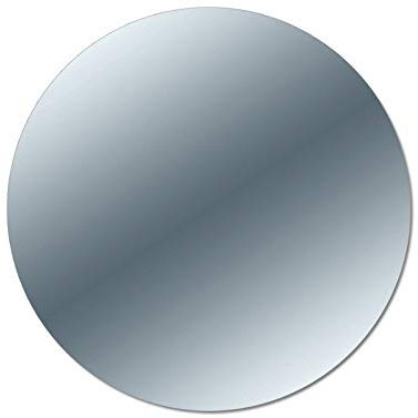 Lupia - Specchio Circolare Tondo, Vetro, Specchiera Filo Lucido da Parete, Varie Dimensioni, Adatto per Camera Letto, Soggiorno, Bagno, Ingresso, Specchio Adesivo Diametro 50cm