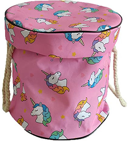 Lichi Toy Storage Bag, Toy Storage Organizer Basket with Play Mat, Outdoor Toy Quickly Container for Kids Toy Storage Bin Floor Activity Organizer for Children Room