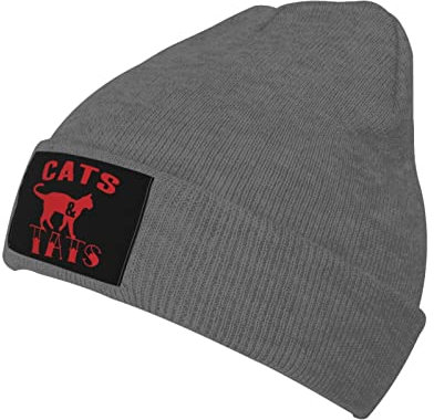 501 Herren Damen Chemo Hut Katzen Und Tattoos Kindermütze Bequeme Beanie Mütze Warme Slouchy Beanie Mütze Laufen Outdoor