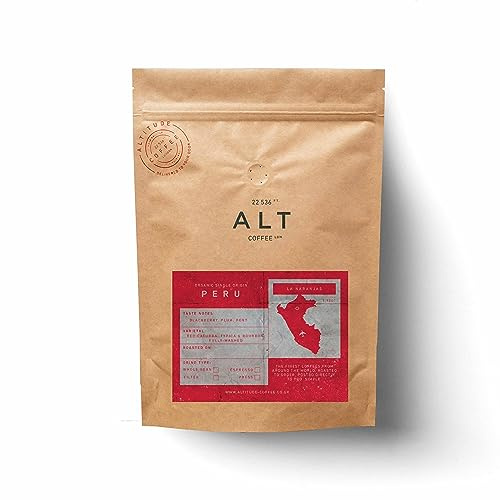 Altitude Coffee London - Peruvian Single Origin Specialty Coffee, Blackberry/Plum/Port, Whole Beans, Medium Roast (1kg)