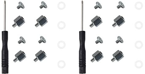 Jikoiuty Kit de 26 vis M.2 SSD NGFF NVME Fixation à distance M.2 NGFF/NVMe de vis d'espacement Écrou hexagonal pour SSD A M.2