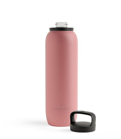 waterdrop® All Purpose Thermosflasche 1L. isolierte Edelstahl Trinkflasche. 24h kalt - 12h heiß. auslaufsicher & bruchsicher