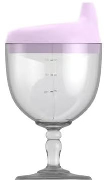 YuWangg Calice per Biberon,di Fuoriuscite Bicchiere Antigoccia,Bicchieri da Vino Rosa in Plastica a Prova,A Prova di versamento, Adatto per Feste, riunioni di Famiglia, ECC.