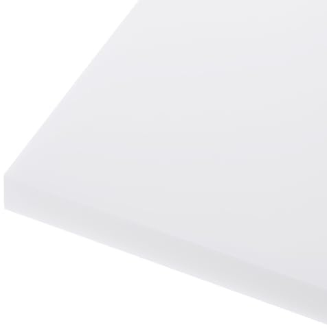 Rebower Plaque Plastique HDPE 610 x 305 x 12mm - Polyéthylène Haute Densité - Planche de Découpe Blanche en Bloc Solide, [pour Usage Maritime, DIY, Revêtement de Sol]