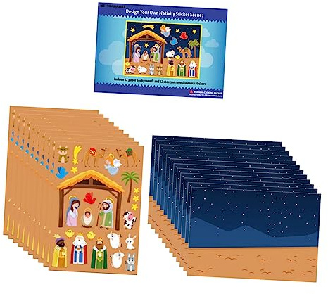 TOYANDONA DIY-lernaufkleber Für Junge Mädchen Selbstklebende Cartoon-Aufkleber Kinderszenenaufkleber Kinderaufkleber Zum Basteln Lehrreiche Wanddekorationsaufkleber