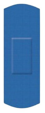 Detektierbares Folienpflaster, Fingerpflaster, Wundpflaster, Erste Hilfe Pflaster, HACCP- und IFS-Konform, 100 Stück, versch. Größen (25x72mm)