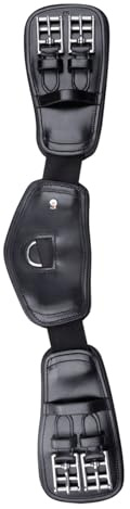 WALDHAUSEN Lederkurzgurt Elastik schwarz, 60 cm