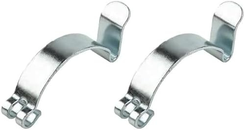 2Pcs Stainless Steel Car Air Filter, Silver Cleaner Housing Box Lid Spring Clip Clamp Car Assecories Automotive Replacement Air Filters