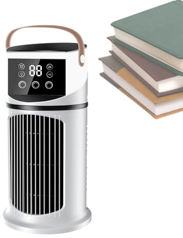 Bärbar luftkonditionering – skrivbordsfläkt för luftkonditionering | Reningsmaskin med LED-, 9-växlad kylare för studier, sömn, möte, läsning
