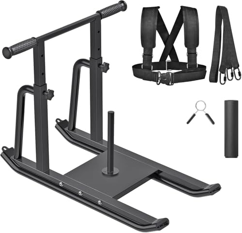 Kipika Slitta per pesi, push-pull Prowler per velocità, progettata per piastre da 2,5 cm e 5,1 cm, slitta per allenamento di velocità per esercizi atletici