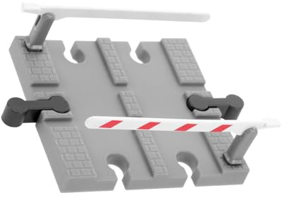 FUNNETOYU Replacement Train Track Accessories Diy Railing Barrier Model Railway Road Block Funny Pretend Plaything for Games