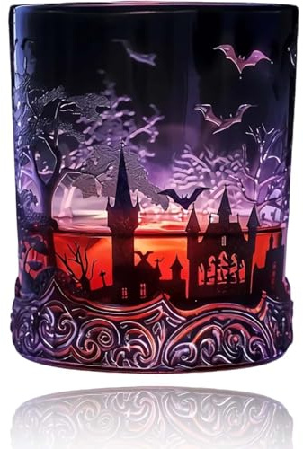 3D Becher - Weingläser - Kaffeetasse - Tassen, Whiskyflasche Im Zaubertrank-Stil, Gothic Vampir Elixier Dekanter Für Wein, Halloween Whiskyflasche, Einzigartiges Geschenk(Black)