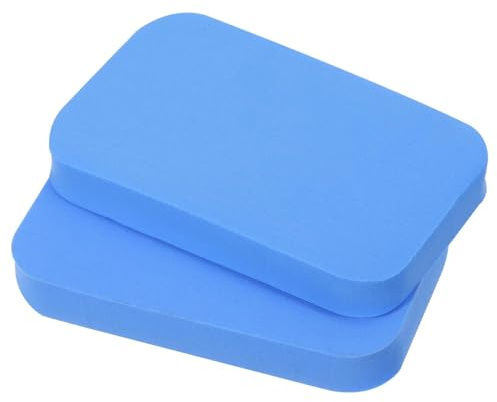 DUZEPA 2 esponjas para el cuidado de la goma de tenis de mesa, esponja limpiadora para palas de ping pong, limpiador de raquetas, espuma PVA azul, removedor de polvo